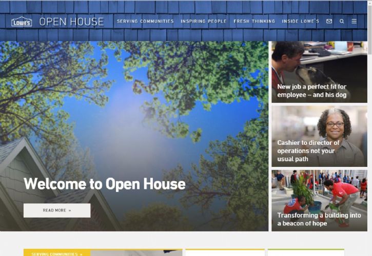 Lowe's Open House website 725 x 500