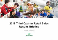 Wesfarmers Q3 2018 Retail Sales Presentation image