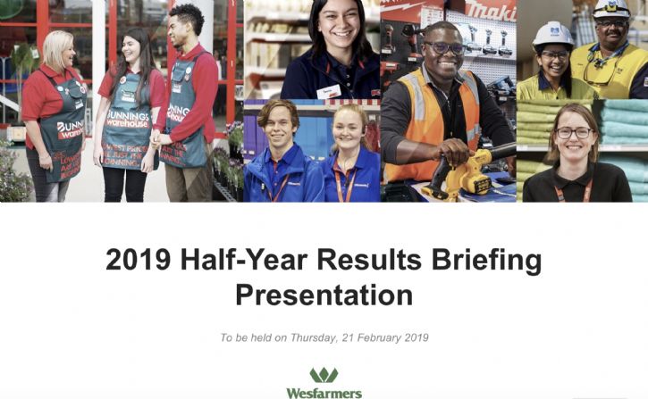 Wesfarmers Half Year Results Presentation