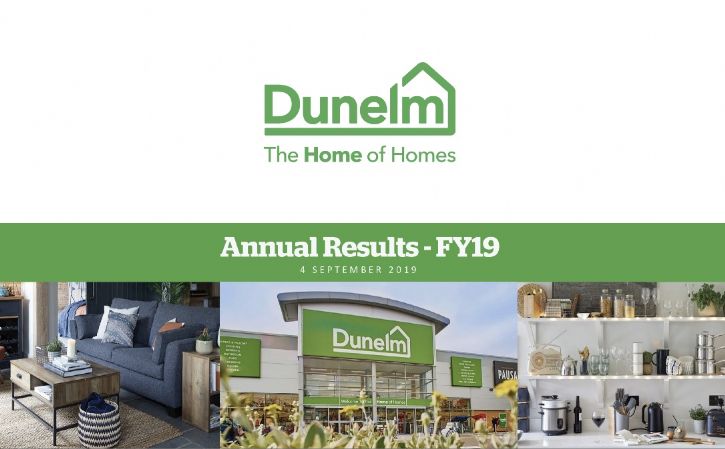 Dunelm Annual Results - Sept 2019
