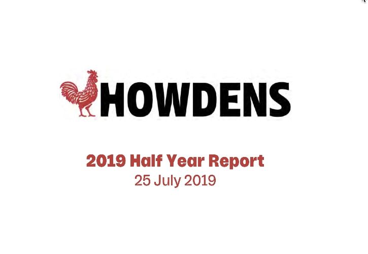 Howdens 2019 Half Year Report