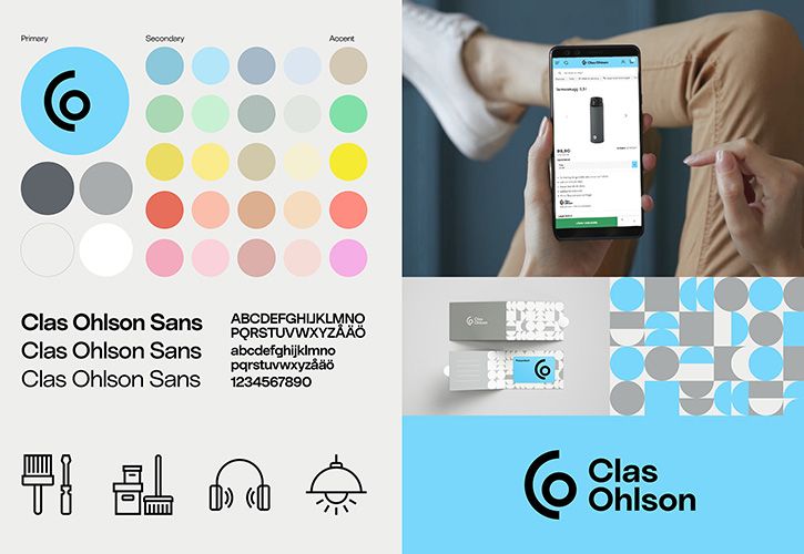 Clas Ohlson new visual identity 725