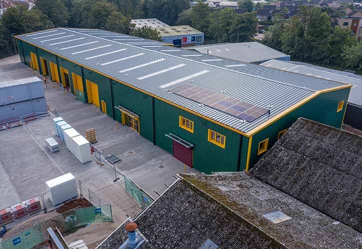 Travis Perkins Mead Road, aeroview