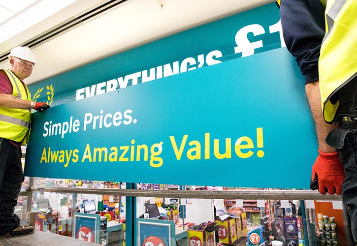 Poundland signage refresh