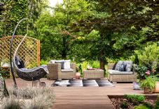 Garden furniture egg chair shutterstock_1062012566