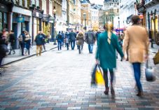 Shoppers Shopping High Street Lights shutterstock_610869530