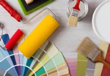 Paint roller, brushes and paint cards 271173746 725 x 500