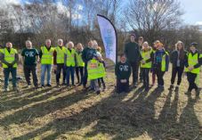 Howdens volunteer tree-planting team with Trees for Cities at The Lozenge in Hull