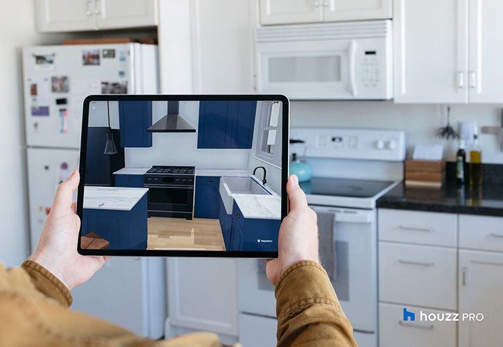 Houzz Pro AR Walkthrough Ipad