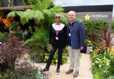 Barbara Japal and Andrew Bracey, Dobbies' Chairman