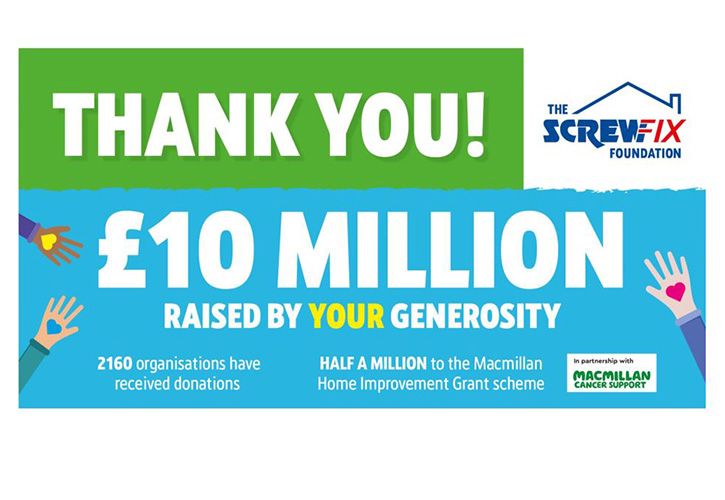 The Screwfix Foundation 10million 725