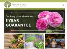 Klondyke & Strikes garden centre website July 2022