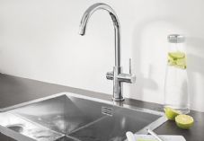 GROHE Blue Home - a filtered water tap providing chilled and filtered still and sparkling water 725