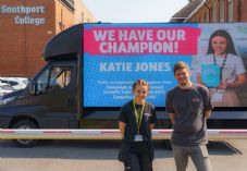 Katie Jones and her employer Liam Knowles - Director of The Heating People
