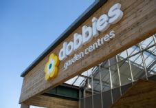 Dobbies store sign angled