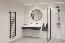 Black and white bathroom iStock-1289147288