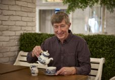 GCA CEO Peter Burks teapot