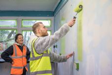 VIY Woman and man decorating
