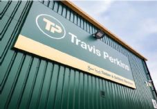 Travis Perkins sign angled