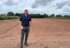 Tim Fawbert, Group Finance Director at Wyevale Nurseries at the new reservoir site