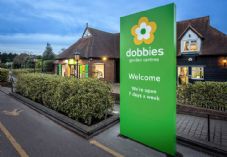 Dobbies Woodcote Green - exterior dusk
