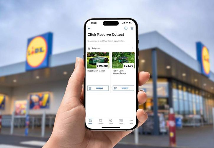 Lidl Plus Click Reserve Collect lawnmower