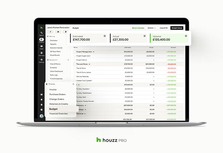 Houzz Pro Budgets May 2025