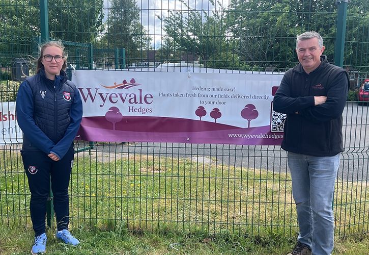 Kate Brazier, Herefordshire Cricket with Tim Fawbert, Wyevale Nurseries