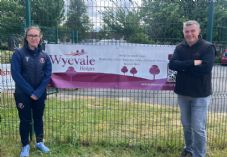Kate Brazier, Herefordshire Cricket with Tim Fawbert, Wyevale Nurseries
