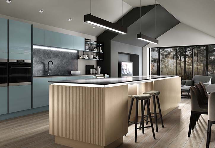 Wickes Esker Azure Intelligia kitchen island