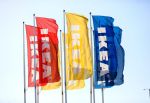 Six IKEA flags (corporate)