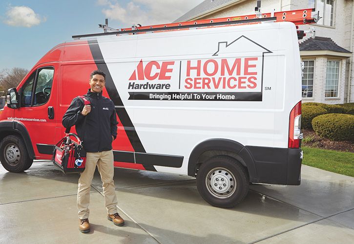 Ace Hardware home services truck