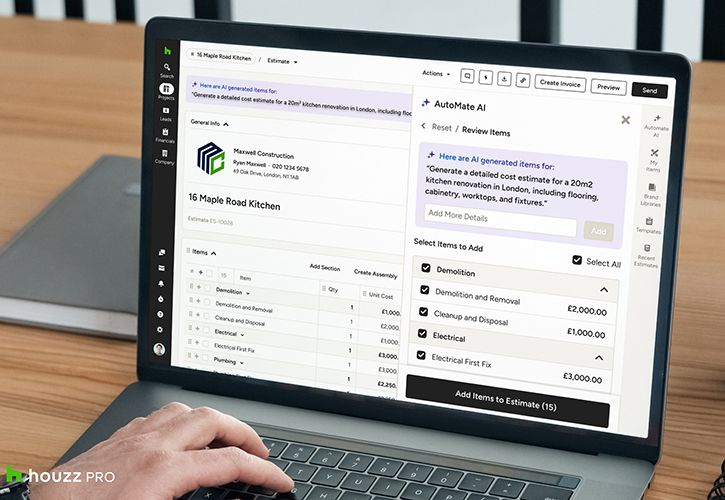 Houzz Pro AI Documents