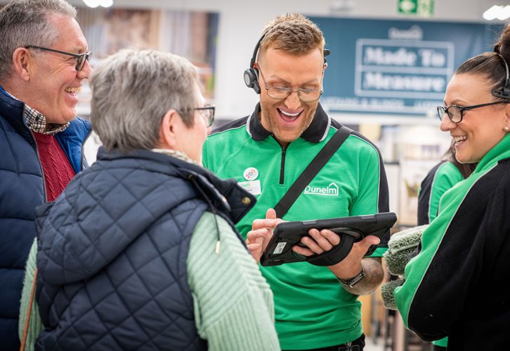 Customers and Colleagues at Dunelm's 200th store, Merthyr Tydfil