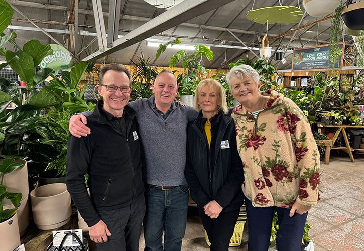 BGC's Charles Stubbs with Neil Grant, Helen Watson & Linda Grant of Ferndale