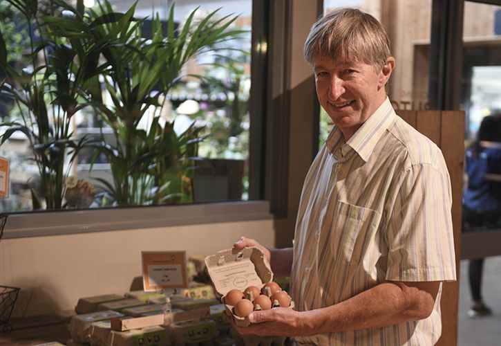 GCA Chief Executive Peter Burks in the Food Hall at Ruxley Manor Garden Centre