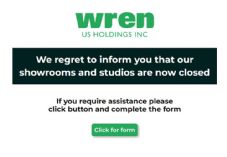 Wren Kitchens US website - closed