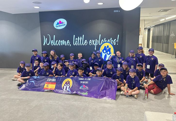 Pupils from St Mary's School on their Spanish trip with Tile Mountain