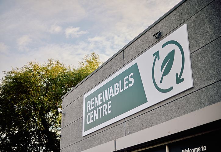 Wolseley Renewables Centre sign (corporate)