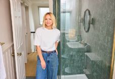 Wickes Kimberley Walsh Marcelli Verde Reeded Linear Marble Mosaic