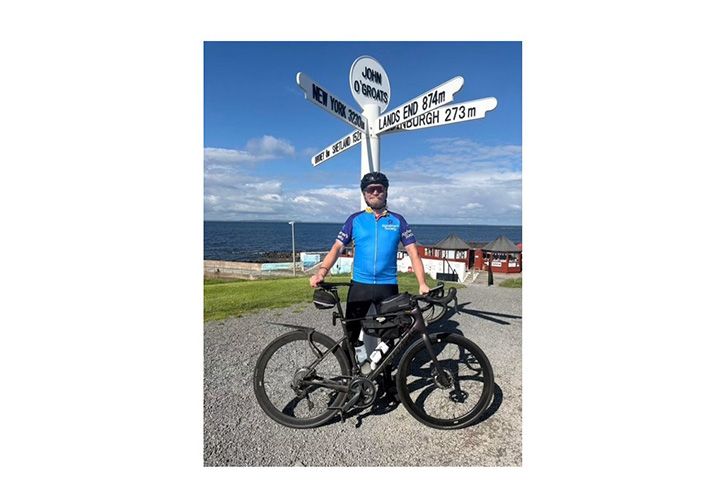 Travis Perkins' Richard Galloway's fundraising bike ride