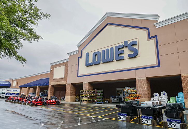 Lowe's store BBQ lawnmowers (corporate)