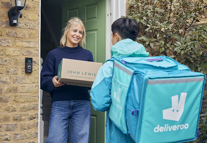 John Lewis available via Deliveroo