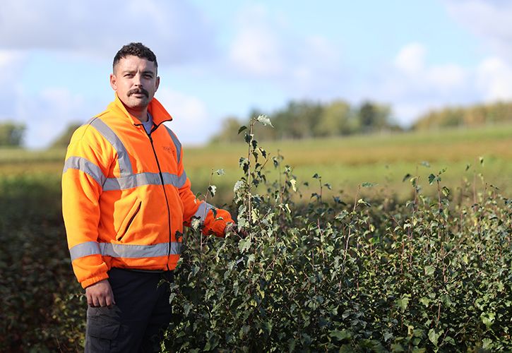 Cian Lynch, Assistant Manager (Commercial), at Wyevale Nurseries in Hereford