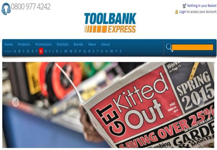 Toolbank Express website