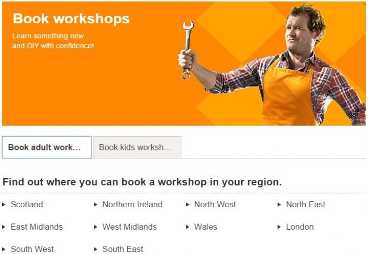 B&Q workshops