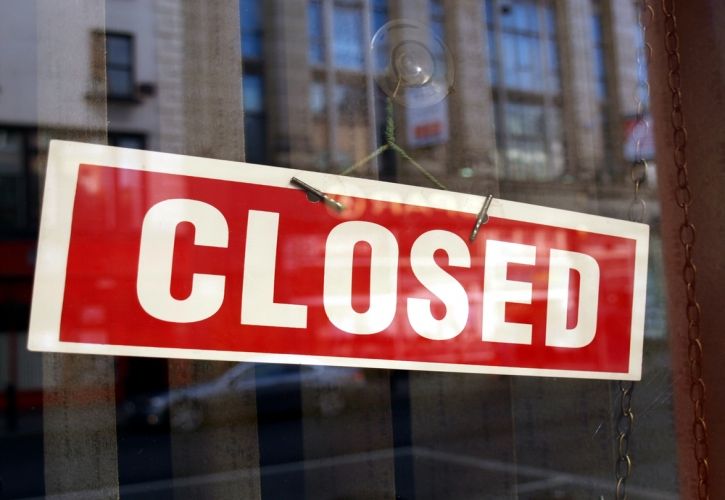 Closed sign