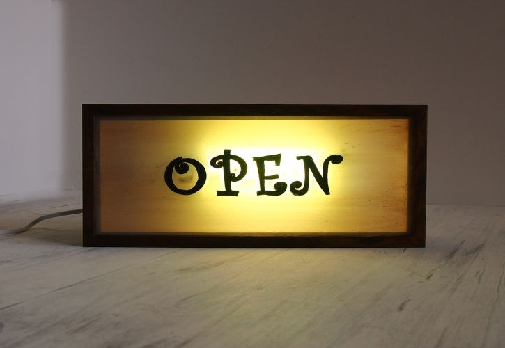 Open sign