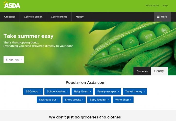 ASDA new website