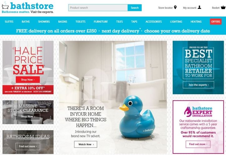 Bathstore website